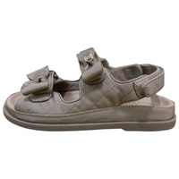 CHANEL Strap Sandals Women's Gray