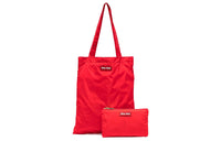 MIU MIU Nylon Fabric Tote Bag Shopping Bag Handbag Women's Red