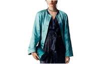 CHANEL Jackets Women's Turkish Blue