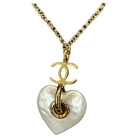 CHANEL Resin Necklaces Women's Gold