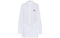 MIU MIU Long-Sleeved Dresses Women's White