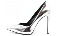 SAINT LAURENT Paris 105 High Heels Women's Silver
