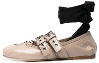 MIU MIU Naplak Casual Single Shoes Women's Pink