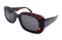 CELINE Rectangular Sunglasses Women's Tortoiseshell