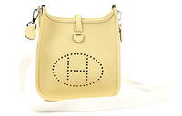 HERMES Evelyne Amazon Cow Leather Crossbody Bag, Shoulder Bag Mini Women's