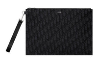 DIOR Fabric Clutch Tubas Men's Black
