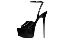SAINT LAURENT One-Strap Sandals 17cm Women's Black