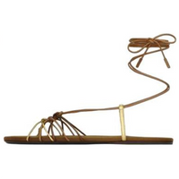 SAINT LAURENT Babylone Strap Sandals Women's Brown