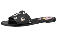 LOUIS VUITTON Lock It Stylish Sandals Women's Black