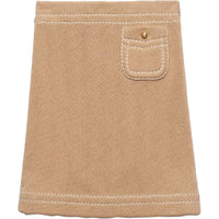 PRADA Knitted Cotton Mini Skirt