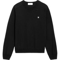 CELINE Triomphe Crew Neck Sweater In Wool