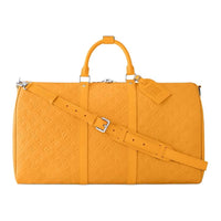 LOUIS VUITTON Keepall Cow Leather Monkey Bag Travel Bag Unisex