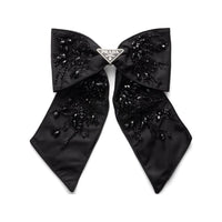 PRADA Recycled Nylon Hair Clips Women's Black