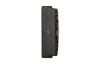 CELINE Triomphe Canvas Artificial Leather Storage Bag Women's Black/Tan