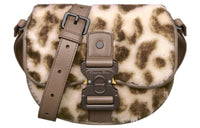 DIOR Gallop Shearling Shoulder Bag Crossbody Bag Mini Men's Brown/Cream White