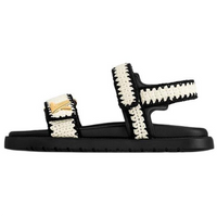 LOUIS VUITTON Sunset Painted Series Comfort Strap Sandals Women's Black