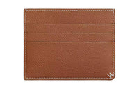 HERMES Evercolor Leather Card Holder Women's 37 Gold Gold Brown