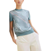 HERMES FW24 Knitwear Women's Arctic Blue