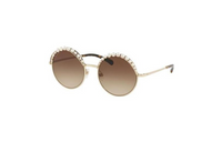 CHANEL Round Sunglasses Women's Gold