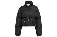 PRADA Cropped Coat Women's Black