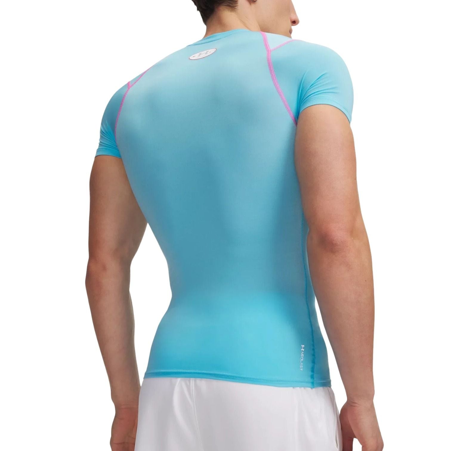 Under Armour HeatGear Elite Compression T-Shirt 'Blue Blur Pink Rave Reflective' 6015382-471