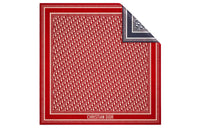 DIOR Silk Scarves Women's Red/Marine Blue
