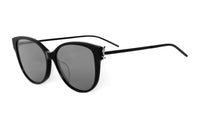 SAINT LAURENT Oval Sunglasses Women's Black