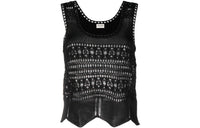 SAINT LAURENT Crochet Sleeveless Top