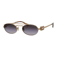 MIU MIU Metal Aviator Sunglasses Women's Brown