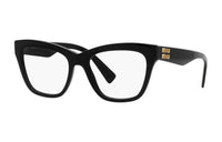 MIU MIU Acetate Cat Eye Eyeglass Frames Unisex Black