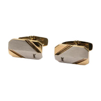 SAINT LAURENT Pre Owned 1990s Cassandre logo Cufflinks