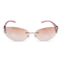 CELINE Acrylic Oval Sunglasses Women's Pink