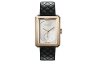 CHANEL BOY · FRIEND Collection Wrist Watch Manual Mechanical Movement Cowhide Strap Silver Dial Women's