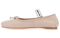 MIU MIU Leather Ballerina Shoes