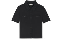 SAINT LAURENT Buttoned Short-Sleeved Polo Shirt