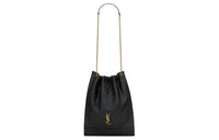 SAINT LAURENT Jamie Lambskin Handbag Shoulder Bag Women's Black