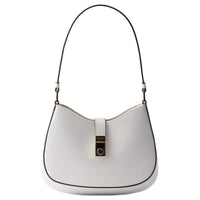 PRADA Cleo Calfskin Handbag, Shoulder Bag Women's White