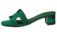 HERMES Oasis Slip-Resistant Slide Slippers Women's Green
