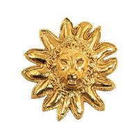 CHANEL 1990s Lion Motif Brooch