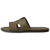 HERMES Slide Slippers Men's Green