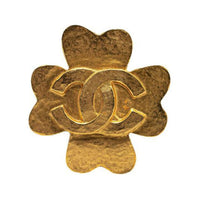 CHANEL 1995 Plated Cc Costume Brooch