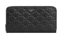 CELINE Triomphe Cow Leather Wallet Tubas Men's Black