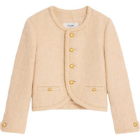 CELINE Chasseur Jacket In Mohair Tweed