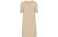 PRADA Short-Sleeved Dresses Women's Beige