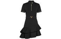 LOUIS VUITTON Short-Sleeved Dresses Women's Black