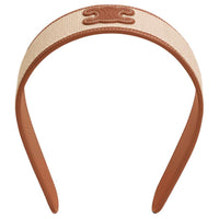 CELINE Plant Material Headbands Women's Brown