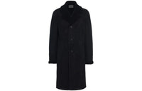 PRADA Shearling-collar Single-breasted Coat