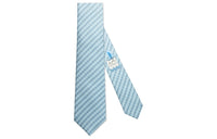 HERMES Ties Men Sky Blue