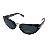 MIU MIU Subject To Official Website Irregular Shape Sunglasses Women's Black