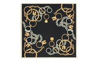 CELINE Silk Scarf Women's Black